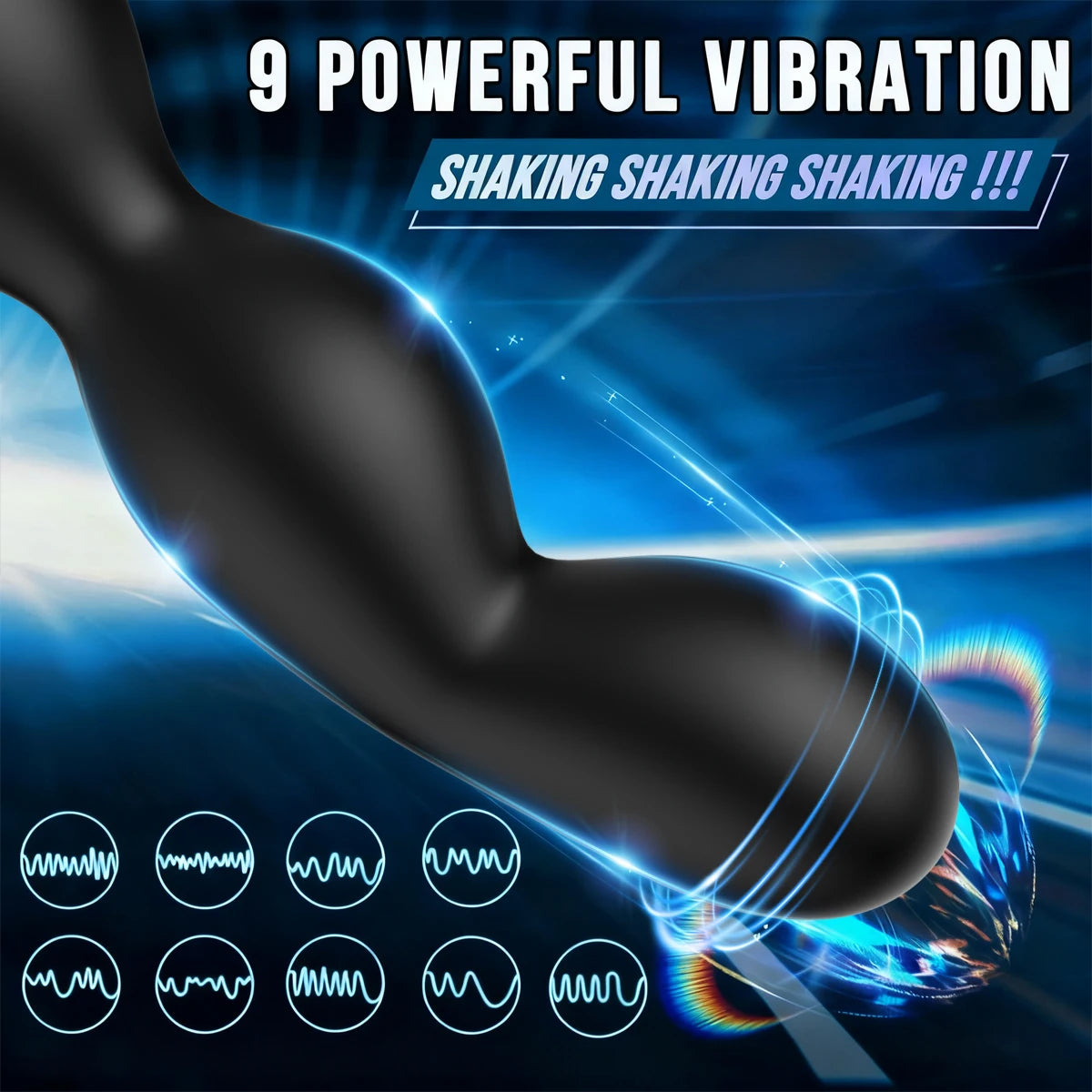 App-Controlled Vibrating Plug with 9 Vibration Modes