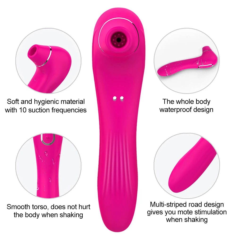 2-in-1 Suction & Vibration Personal Massager