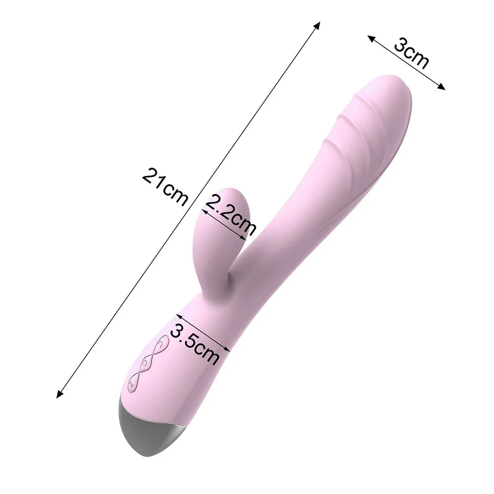 Rechargeable Rabbit Massager with 10 Vibration Modes