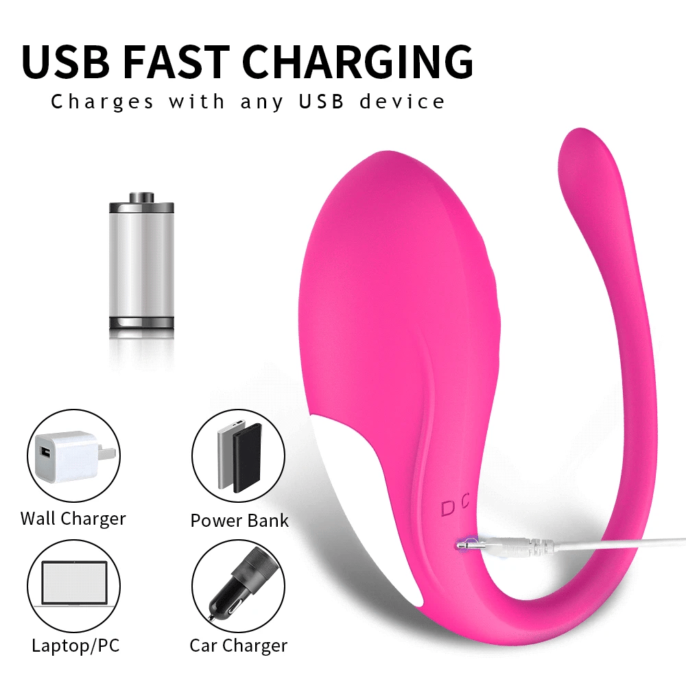App-Controlled Wearable Vibrating Massager with 9 Modes
