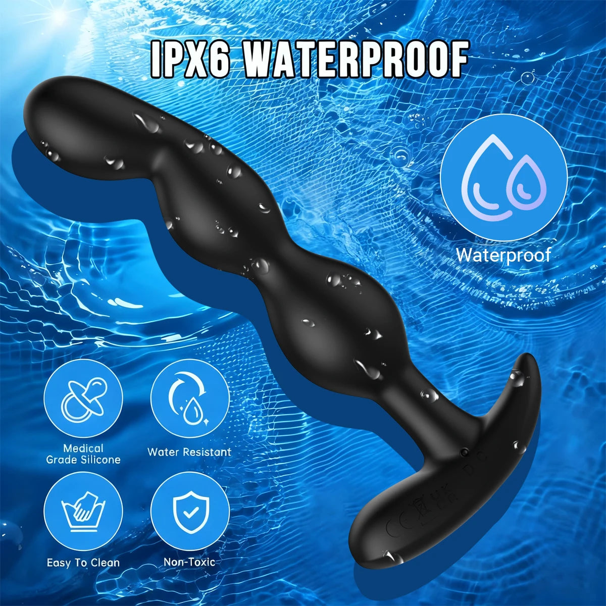 App-Controlled Vibrating Plug with 9 Vibration Modes
