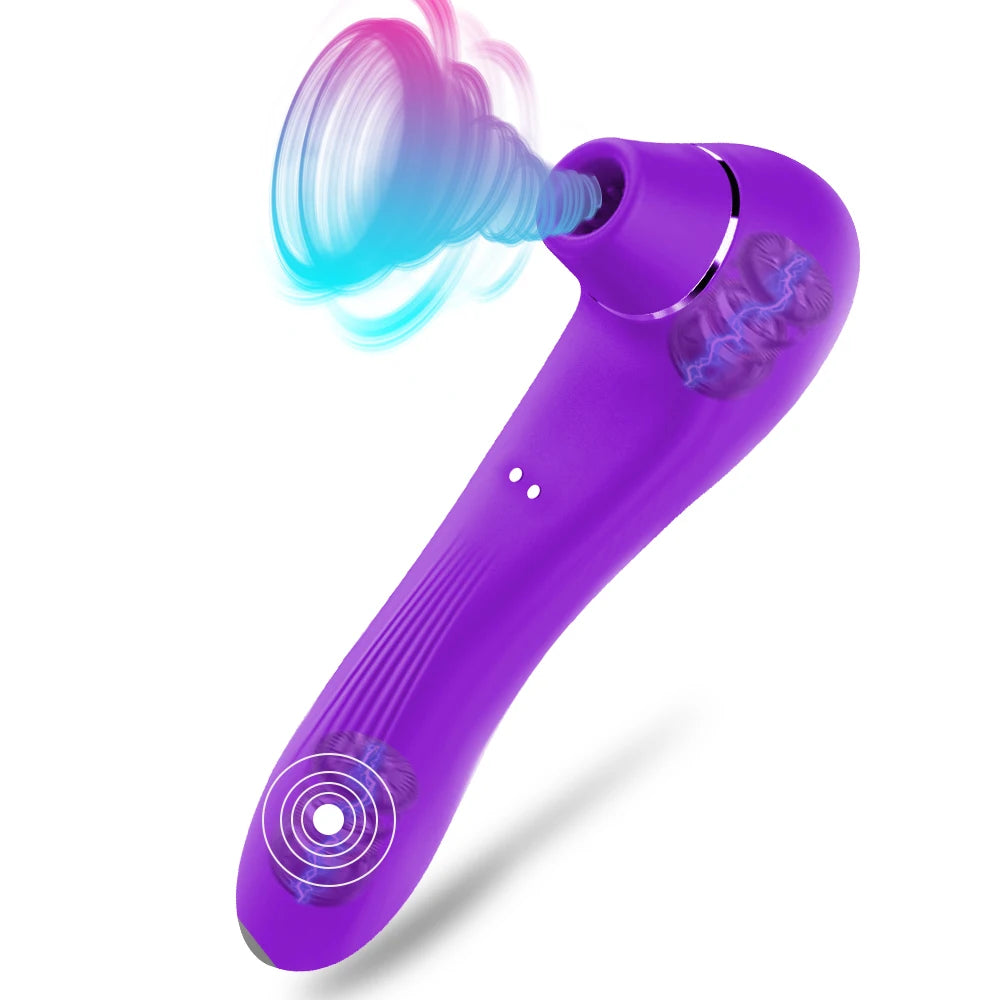 2-in-1 Suction & Vibration Personal Massager