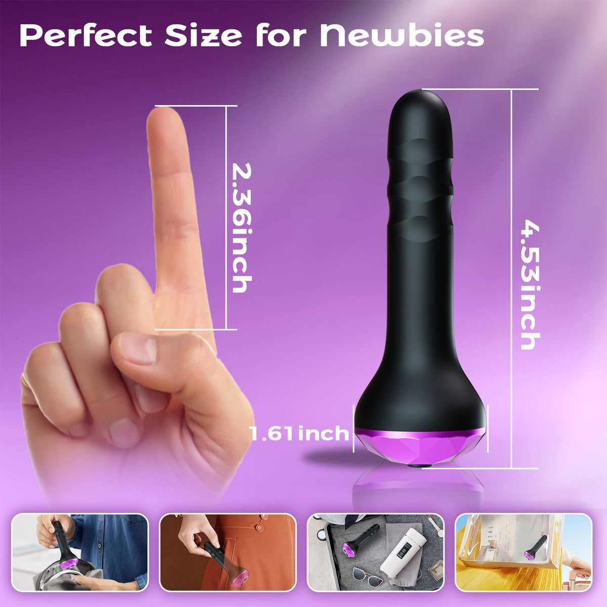 360° Rotating Vibrating Plug with 10 Modes