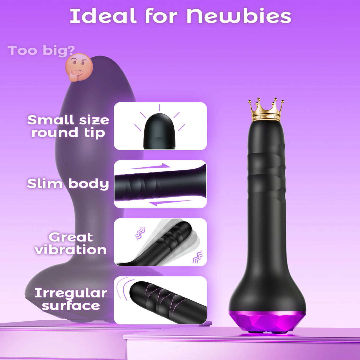 360° Rotating Vibrating Plug with 10 Modes